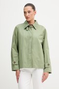 United Colors of Benetton płaszcz damski bawełniany zielony 2QJYDN09K