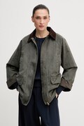U.S. Polo Assn. krótka kurtka damska z bawełną WAXED STYLE SHORT zielona WUP2269