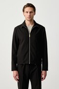 Sisley κοντό μπουφάν ανδρικό μαύρο 29B3SN04F