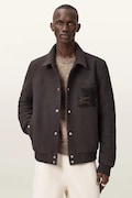 AllSaints bomber mužský vlněný ROYCE hnědý M013OE