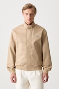 Lacoste přechodová bunda s bavlnou pánská béžová BH1349