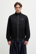 Fred Perry férfi átmeneti kabát pamuttal fekete J2317