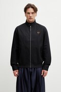 Fred Perry kurtka przejściowa z bawełną męska czarna J2317