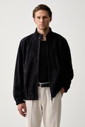 Tommy Hilfiger geacă de tranziție pentru bărbați, din piele întoarsă bleumarin MW0MW42691