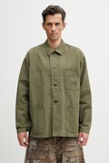 Needles kurtka koszulowa jeansowa męska zielona SX153
