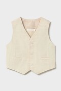 Mayoral kamizelka z domieszką lnu dziecięca kolor beżowy 1312