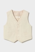 Mayoral kamizelka z domieszką lnu dziecięca kolor beżowy 1312