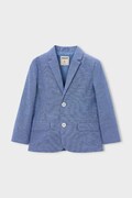 Mayoral marynarka z domieszką lnu dziecięca kolor niebieski 3437