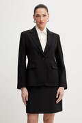 Weekend Max Mara geacă  de lână LAMINE culoarea negru, un singur rând de nasturi, uni, 2615041071600