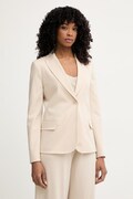 Weekend Max Mara jednoredni sako za žene s viskozom CARBONE bež 2615911012600