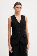 Sisley dámska jednoradová vesta čierna farba 2KVXLJ010