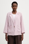 United Colors of Benetton Enoredni suknjič ženski lanen vijoličen 2AGHDW03J