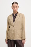 Tommy Hilfiger sako dámske s ľanom béžové WW0WW49598