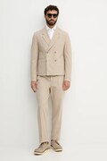 Lindbergh garnitur męski kolor beżowy gładka 30.606079