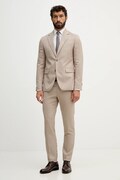 Lindbergh garnitur męski kolor beżowy gładka 30.606034