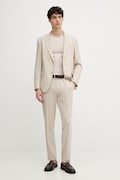 BOSS garnitur z dodatkiem wełny Huge 2-pack męski kolor beżowy gładka 50561834