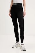 Tommy Jeans legginsy damskie kolor czarny gładkie DW0DW22554