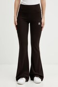 adidas Originals legginsy Essentials damskie kolor brązowy gładkie KD3849