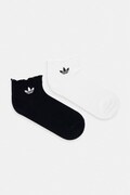 adidas Originals ponožky dámske s bavlnou Ruffle 2-pak biele KD8367