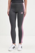 Legíny adidas šedá farba, s nášivkou, KT1003