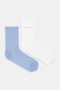 Calvin Klein skarpety damskie 2-pack niebieskie 701237676