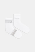Calvin Klein skarpety damskie 2-pack białe 701238806
