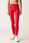 P.E Nation legginsy sportowe damskie pomarańczowe high waist 254G252