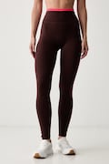 P.E Nation legginsy sportowe damskie brązowe high waist 254G252