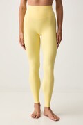 JOYINME legginsy do jogi damskie żółte high waist