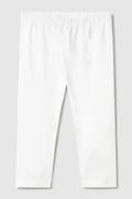 Mayoral legginsy niemowlęce kolor biały gładkie 703
