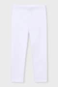 Mayoral legginsy dziecięce kolor biały gładkie 748