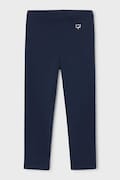 Mayoral legginsy dziecięce kolor granatowy gładkie 748