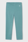 Mayoral legginsy dziecięce kolor turkusowy gładkie 748