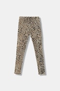 Guess legginsy dziecięce kolor beżowy wzorzyste J6RB07 J1314