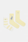 Polo Ralph Lauren Παιδικές κάλτσες 3-pack κίτρινο 448P11078002
