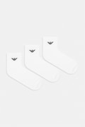 Emporio Armani Underwear șosete 3-pack culoarea alb, EM000551 AF14499