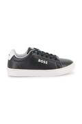 BOSS маратонки за деца от кожа черни J53248