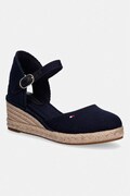 Tommy Hilfiger espadryle damskie MID WEDGE ESPAD CLOSED TOE granatowe FW0FW09233