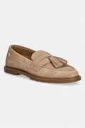 Tommy Hilfiger mokasyny damskie zamszowe LIGHT SUEDE TASSEL LOAFER brązowe FW0FW0FW09285