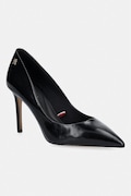 Tommy Hilfiger szpilki skórzane ESSENTIAL POINTED PUMP czarne FW0FW09362