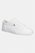 Tommy Hilfiger dámske plátenné tenisky TH LOW PROFILE VULC CANVAS biela farba FW0FW09102