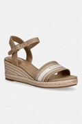 Tommy Hilfiger sandale wedges MID WEDGE ESPAD WEBBING bej FW0FW09230