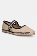 Tommy Hilfiger espadryle damskie BUCKLE MARYJANE ESPADRILLE beżowe FW0FW09239