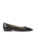 Lauren Ralph Lauren balerini de piele Londyn culoarea negru, 802P09039001