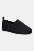 Calvin Klein espadrilky dámske OBLIQUE ESPADRILLE CANVAS čierne HW0HW02931