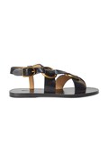 Polo Ralph Lauren sandały skórzane Plo Rng Sandal damskie kolor czarny 818923266002