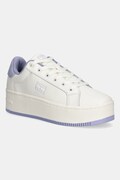 Шкіряні кросівки Tommy Jeans TJW FLATFORM ESS MU колір білий EN0EN02918