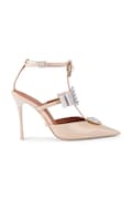 Kožne štikle Kurt Geiger London Bow Point Gladiator Court boja: bež, 5382324309
