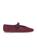 Kurt Geiger London baleriny zamszowe Mayfair Ballet Flat kolor bordowy 2656390209