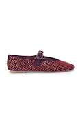 Kurt Geiger London baleriny zamszowe Mayfair Ballet Flat kolor bordowy 2656390209